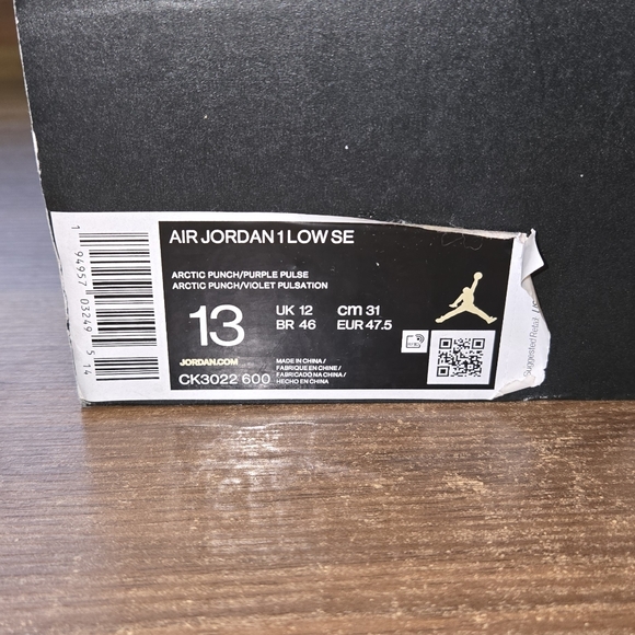 Nike Jordan 1 Low SE "Easter" Arctic Punch 13m - Picture 2 of 7